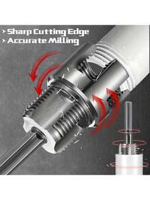 1pc Heavy Duty Integrated Internal & External Threader Tool - Heavy Duty Construction For Precise Threading/Cutting - Compatible With 1/2" And 3/4" Pipes - Professional Plumbing And DIY Projects - Compatible With Standard Pipe Threads, Cylindrical Tool Design, Metal Construction - A - View 5