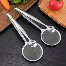 Stainless Steel Frying Oil Strainer - Heat Resistant, With Clip/Clamp Accessory - Fine Mesh Strainer For Frying, Draining Soup And Sauce - Durable Kitchen Tool For Oil-Free Cooking, Frying Oil Filter, Family Dinner Supplies, Christmas Party Supplies - Silver - View 11