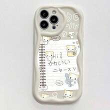 かわいいカートゥーンキャットダイアリーパターンのスマホケース、滑りやすいり止まりめSurface Payき、絶妙ななデザイン、 11 Pro Max、12 Pro、13 Pro Max、14 Plus、15 Plus、16 Plus、16 Pro Max、16e、17 Pro Max、17 Pro Max、Apple Airに適しています。  11/12/13/14/15/15プロ/15プラス/15プロマックス/7プラス/8プラス/11プロ/12プロ/13プロ/14プロ/11プロマックス/12プロマックス/13プロマックス/14プロマックス/14プラス/5 - クリア - チェックする 1