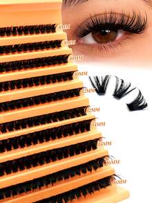 200 sợi/gói mi giả lông chồn tự nhiên dày, kiểu D-Curl, chiều dài 8-16mm, độ dày 0.07mm, bao bì siêu nhẹ, 10 hàng mi giả lông chồn chống thấm nước, kiểu 3D, dễ dàng tự làm, phù hợp cho trang điểm nhẹ đến đậm, tiện lợi mang theo hàng ngày hoặc khi ra ngoài. - D - Xem 7