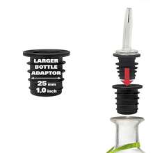 Adaptadores de vertedor de licor, para Botellas grandes de aceite de oliva y vino, tapón de botella de vino tinto de hasta 1 pulgada/25mm, 1/4/6 SED1 - 1 pieza - Ver 2