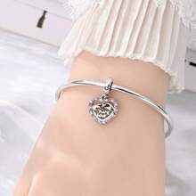 1 情人节系列 - 玫瑰爱心气球月亮安全链吊坠，适用于 3mm 原装手链 DIY 串珠手链，女士时尚饰品，节日生日礼物 - 彩色 - 查看 7