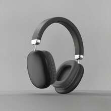 Cool Advanced Simplicity Style Wireless Headphones, Long Battery Life Over-Ear Headset With Adjustable Design, Ideal For Music, Sports, Gaming - Push Button Volume Control, Type-C Charging, Rechargeable Lithium Polymer Battery - Black - View 9