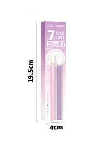 4pcs Macaron Color Large Pencil Erasers - Free Pencil Sharpener Included, Dust-Free Precision Erasers For Students, High-Light Erasers For Art Sketching - Extra Wide Core Pencil Eraser - View 8