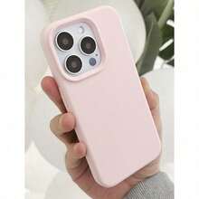 High-Quality Liquid Silicone Phone Case With Concave Button Design, Compatible With IPhone 17 AIR 16 15 14 13 12 11 Pro Max, Soft Waxy Texture, Skin-Friendly And Comfortable - 粉色 - 查看 2