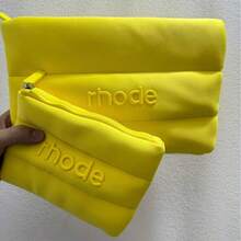 Cosmetic Storage Box & Rack - Small Yellow Storage Bag, 19.5*14.5 cm - View 3