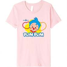 Plim Plim The Kindness Hero - Colourful Designs For  Pm T-Shirt All Seasons,220g Pure Cotton Single-Sided Printed Crew Neck Short-Sleeved T-Shirt,Unisex Top,Base Layer - 顏色6 - 查看 1