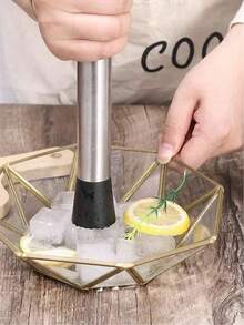 1件/3件 水果與冰塊壓碎器 壓碎器 榨汁器 不鏽鋼飲料壓碎器 家用廚房工具 檸檬壓碎器 易於使用的冰塊壓碎器 多功能耐腐蝕防鏽冰壓錘 - 查看 6