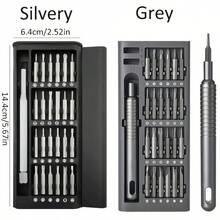 Comfort Fit 25-In-1 Mini Screwdriver Set Multifunctional Small Screwdriver Precision Repair Tool For Electronics Phones Computers Glasses Watches And Jewelry Birthday Gift Anniversary Present - Black - View 7
