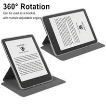 For Kindle Paperwhite (12th Generation) 2024 7 Inch E-Reader Case Magnetic Cover Acrylic Protective Shell Auto Wake/Sleep 360 Rotation Stand Cover - Multicolor - View 7