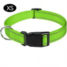 1pc Reflective Adjustable Dog Collar, Thin Nylon Webbing And Quick Release Plastic Buckle, Adjustable Nylon Collar Suitable For Small, Medium, Large Dogs, Walking & Training - Mint Green - View 16