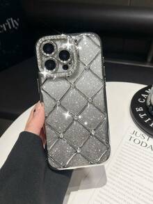 Sequins,Rhinestone 1pc Rhinestone Rhombus 6D Electroplated TPU Phone Case Compatible With IPhone 17/16/XR/XS Max/11/11 Pro/11 Pro Max/12/12 Pro/12 Pro Max/13/13 Pro/13 Pro Max/14/14 Pro/14 Pro Max/15/15 Pro/15 Plus/15 Pro Max, Protective Cover - Multicolor - View 33