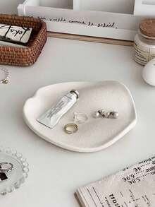 1 buah Baki Perhiasan Keramik Minimalis Gaya Nordik, Wadah Penyimpanan Kunci & Barang-Barang Lain-lain untuk Lorong Masuk, Piring Pajangan Parfum Meja Gaya , Baki Dekorasi Meja Asimetris, Cocok untuk Ruang Tamu, Lorong Masuk, Penyimpanan Perhiasan - MultiWarna - View 6