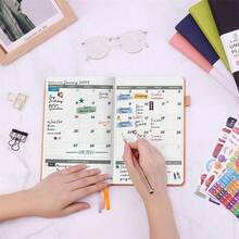 Jubtic Planner Pro Non-Dated Weekly Monthly Agenda Planner - A5 Appointment Book - Pink - View 8