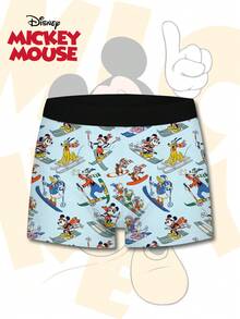 Disney 时尚好友3D印花男士平角内裤，休闲日常必备内衣 - 彩色 - 查看 2