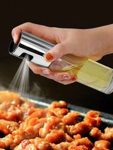 1pc Thickened Glass Oil Sprayer For Kitchen Cooking BBQ, Pressurized Oil Bottle With Mist Atomizer,Kitchen,Kitchen Items,Food,Cooking,Seasoning,Spice,Pepper,Garlic ,Salt,Organizer,Party,Room Decor. - Multicolor - View 7