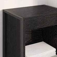 vidaXL Bücherregal Schwarz Eichen-Optik 80 x 30 x 155 cm Holzwerkstoff - Schwarz - Übersicht 4