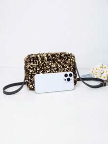 Sequin Fashion Women's Shoulder Bag, Ladies Small Crossbody Pillow Bag - Multicolor - View 5
