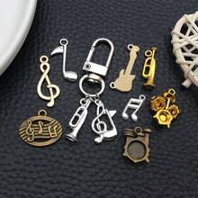 20/100pcs Music Charms Musical Instrument Charms Guitar Music Elements Pendants For Bracelet Necklace Jewelry Making - One Size - View 8