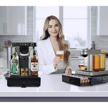Cocktail Capsule Storage Drawer Organizer - Compatible With Bartesian Cocktail Maker - BEV Black Decker Cocktail Maker - Holds Up To 36 Capsules - Home Bar Accessories For Cocktail Maker,Black - Black - View 3