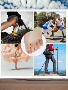 QKC 20 piezas de protectores de silicona para los dedos de los pies - Mangas de gel transpirables y antifricción, unisex | Cuidado esencial de los pies - Transparente - Ver 3