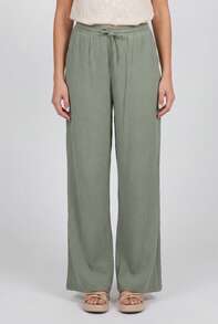 Naf Naf Khaki Flowing Trousers Pantalons Khaki Fabric - Khaki - View 3