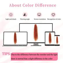 Accesorios para el cabello con lazo negro, extensiones de cabello trenzado, coletas trenzadas sintéticas - Multicolor - Ver 6