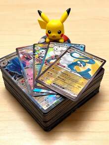 100 piezas Cartas completas en inglés (Serie V, Vmax, Tarjetas GX Raras), bien hechas, con alta HP, poder de batalla fuerte, regalo esencial para series de anime, videojuegos, mercancía, fiestas de cumpleaños y festividades - Multicolor - Ver 7