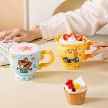 Disney Cốc sứ Zootopia 12oz dùng đựng súp, kem, ngũ cốc, cháo yến mạch | Cốc cà phê espresso, cà phê có caffeine, đồ uống | Vật dụng dễ thương cho gia đình và nhà bếp - Nhiều màu - Xem 8