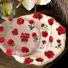 50 Pcs Transparent Red Rose Stickers - PET Waterproof For Wedding, Proposal & Gift Boxes, Phone Cases - 50PCS - View 9