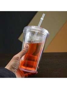 1pc Diamond-Encrusted Bead - Featuring A Sparkling Pearlescent Design, This Reusable Cup With A Straw Is Leak-Proof And Perfect For Party Drinks, Daily Use, And As A Birthday/Valentine's Day Gift - Multicolor - View 26