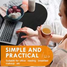 16.8" Metal Platform Bed Frame Folding TableBedside Clip-On Nightstand For Small Spaces Shelf For Storing Issues That Water/Books/Tablets Matte Black - 黑色 - 查看 4