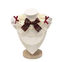 Cute Bowknot Princess Lolita Pet Bib Retro Pastoral Style Dog Bandana Collar Scarf - Multicolor - View 22