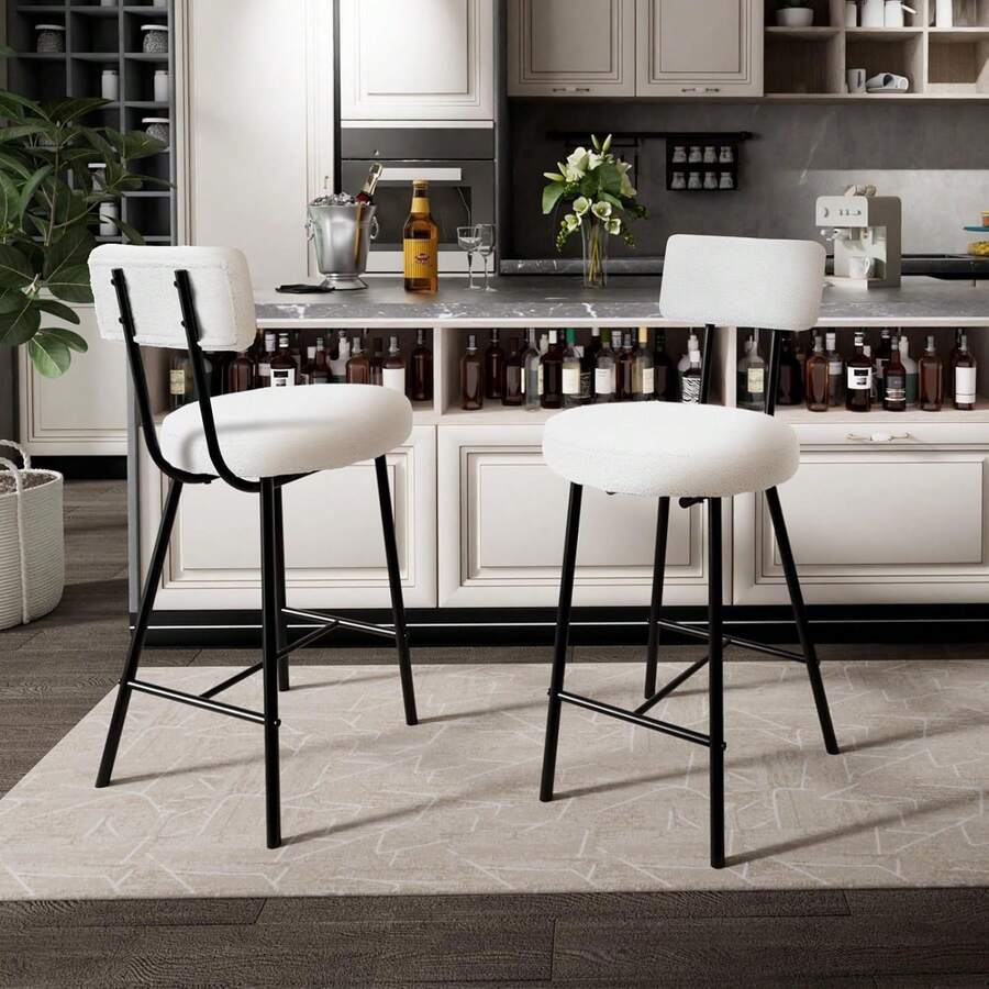 Barstools - White - View 1