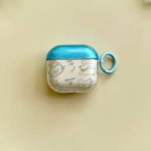 Korean Style Line Drawing Dog Design Transparent Earphone Case, Shockproof Protective Cover Compatible With Apple Bluetooth Earphones - Clear - View 10