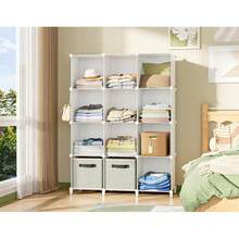 Closet Organizer, 12-Cube Closet Organizers And Storage, Portable Closet Shelves, Clothing Storage (White) - White - View 1