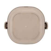 Boîte à lunch isotherme en acier inoxydable 304 : Boîte à lunch Bento portable et hermétique avec cuillère pour étudiants et bureaux, à une seule couche. - Nude - Voir 6