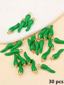 [Quantity] Pcs Vivid Multicolor 3D Red Chili Pendant, Suitable For DIY Earrings, Necklace, Bracelet And Keychain - Spicy Style Jewelry Making Accessories, Jewelry Making Charm - Chili - View 36