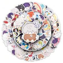 50张全新Q版《爱与深空》游戏角色贴纸，DIY装饰贴纸，可爱壁虎贴纸套装，防水PVC贴纸，包含可爱的斜尾壁虎、活泼的豹纹壁虎、可爱的蛙眼壁虎、迷人的睫毛壁虎等柔和可爱的图案，适用于笔记本、杯子、计划本、爬行动物饲养箱装饰，创意DIY，学生、爬行动物爱好者的个性化商品和趣味礼物。 - 彩色 - 查看 3