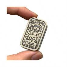 1个2026年畅销招财猫EDC减压玩具，金属拍拍硬币，节日、生日、情人节的完美礼物，趣味十足的礼物 - 彩色 - 查看 8