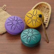 Mini-Äthertrommel, 3 Zoll, Stahlzungentrommel, Handtrommel aus Kohlenstoffstahl, Regentrommel, Schlaginstrument, tragbare Mini-Eisentrommel, geeignet für Anfänger, Trommelspielzeug, Musik > Instrumente, Musikmacher, Musik, Schlagzeug, Trommel - Verschiedenfarbig - Übersicht 13