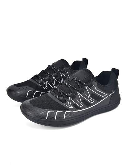1 Pair Men's Thin Sole Casual Barefoot Sneakers, Soft Bottom, Soft Surface, Breathable, Lightweight, Barefoot Shoes