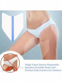 10 miếng/1 miếng đệm chống ma sát đùi, dây đeo đùi chống ma sát trong suốt, miếng dán chống thấm nước trong suốt, chống thấm nước và thoáng khí, unisex, đai, miếng dán, miếng đệm đùi hình chữ V, chống mồ hôi, chống ma sát, bảo vệ chân, giảm áp lực, miếng đệm đùi đa năng. - Nhiều màu - Xem 3