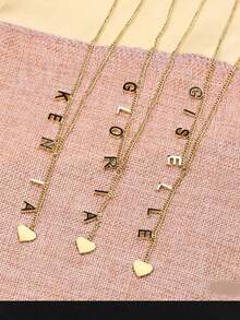 1pc Customized Color Photo 304 Stainless Steel Necklace, A Simple Personalized Gift. Personalized Printed Image Pendant, 304 Stainless Steel Jewelry Suitable For Family, Couples, Father's Day Gift. Customized Color Photo Necklace Can Be Engraved With Image - Multicolor 24 - View 2