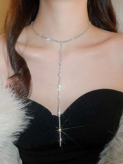 Round Tassel Necklace - Elegant And Versatile, Suitable For All Occasions. Lockbone Chain - Luxurious And Chic. Sweater Chain - For Women.