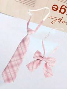 2pcs Striped Tie Stylish Adjustable Criss Cross Bow Tie For Daily Life - Đen và trắng - Xem 9