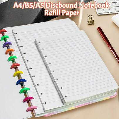 45pcs A4/A5/B5 Loose Leaf Refill Paper, Stationery Supplies