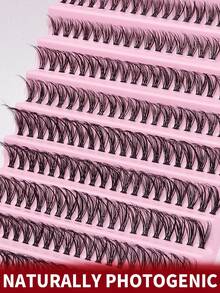 180 szt. 30D, 10-rzędowych, ultramiękkich i puszystych sztucznych rzęs o naturalnym wyglądzie, odpowiednich dla początkujących, którzy chcą doświadczyć komfortu i modnego wyglądu, a jednocześnie łatwo stworzyć czarujący makijaż. Można używać kępek rzęs syntetycznych, idealnych na co dzień, randki i imprezy. - D - Zobacz 6