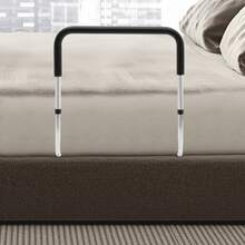 SanBouSi Bed Assist Bar With Tool-Free Installation, Height Adjustable Bed Rail For Elderly & Seniors, 300lbs Capacity Non-Slip Bedside Handle For Fall Prevention Safety - Black - View 12
