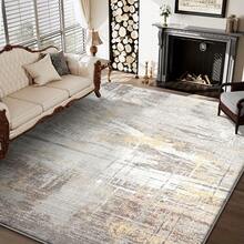 天鹅绒地毯，高端设计地毯，现代简约风格，色彩鲜艳的图案，柔软蓬松，低绒地毯，易于清洁，防滑地毯，防滑垫，亲肤柔软，耐磨，仿羊毛地毯，波西米亚花卉图案，波西米亚风格浴室装饰地毯 - 高級款 - 查看 8